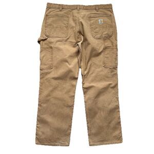 Carhartt Pants Mens 40x30 Duck Tan Relaxed Fit Utility Workwear Canvas